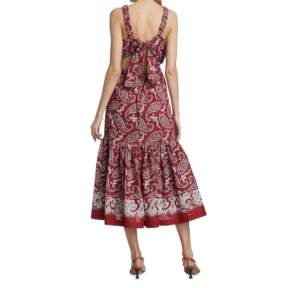Sea New York Theodora Paisley Print Apron Dress - Picture 4 of 6